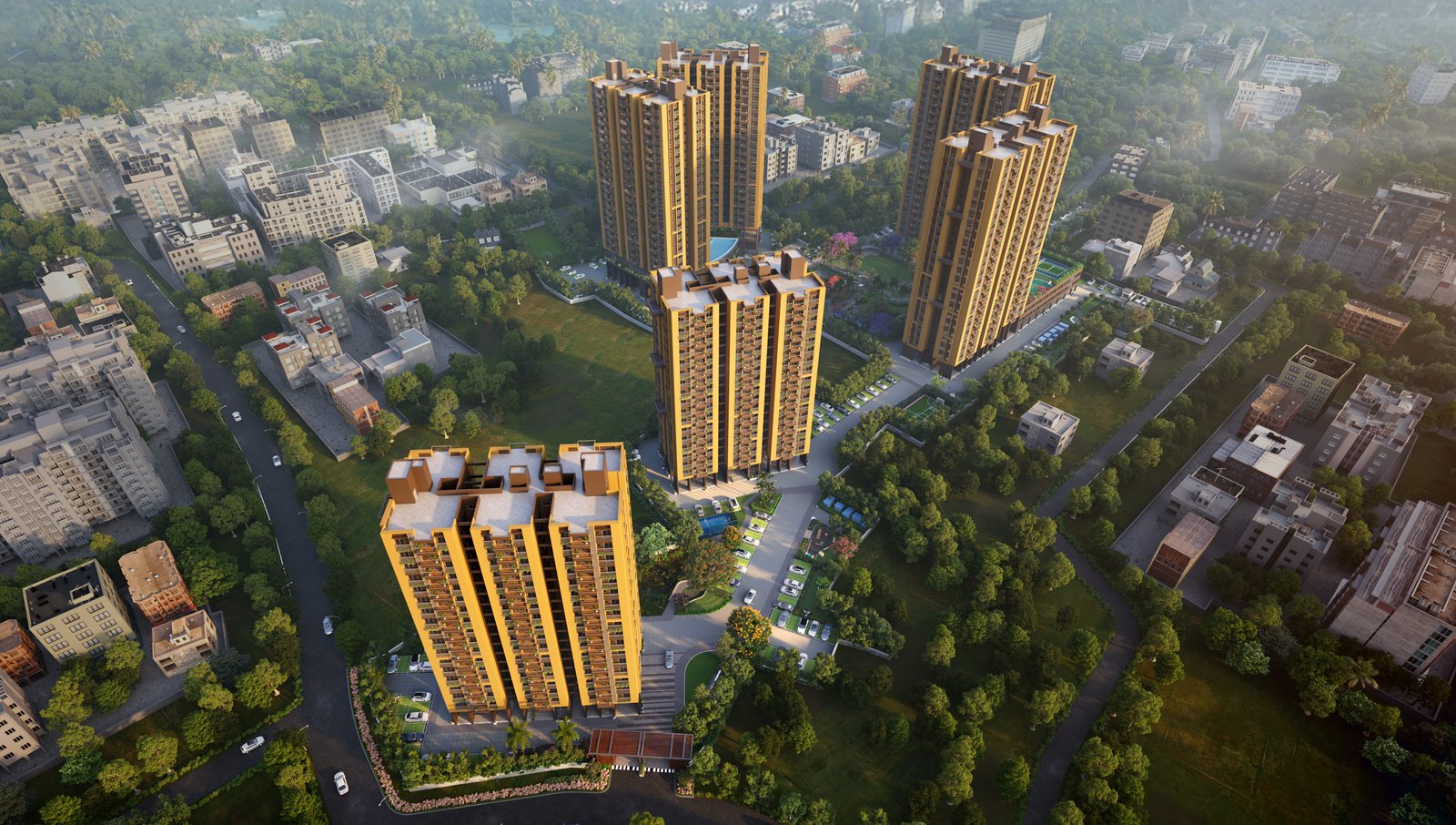 Srijan Realty Orizon Towers Architecture
